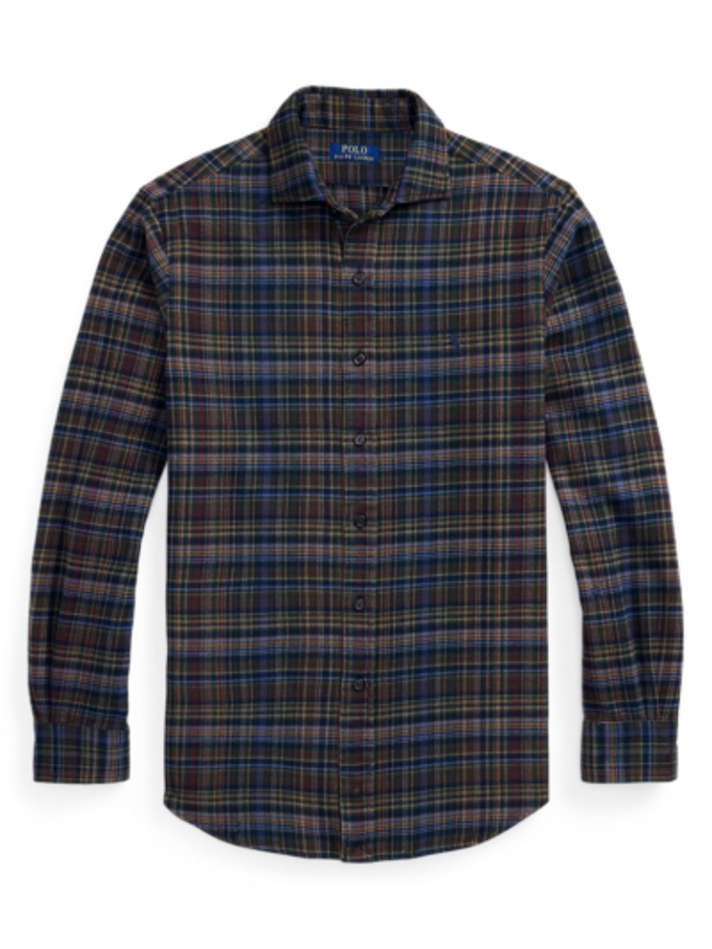 Classic Fit Plaid Brushed Flannel Shirt